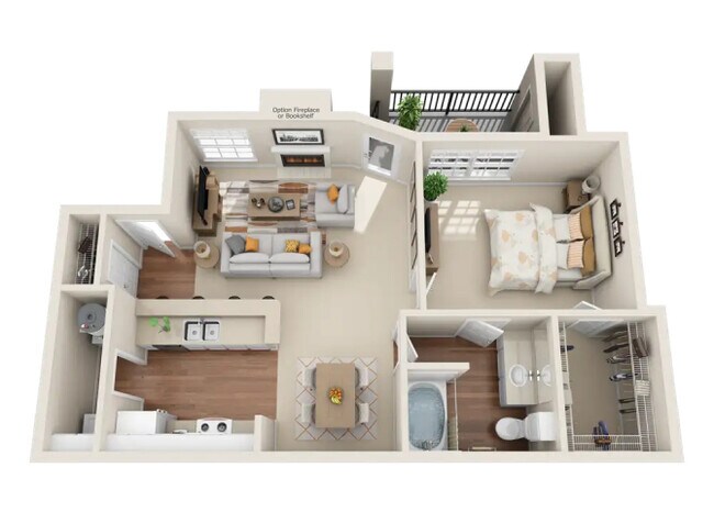 Floorplan - Indian Creek Apartments