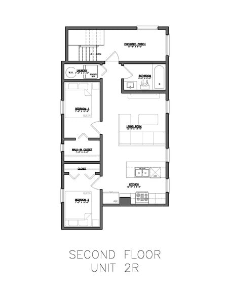 Apartment Layout - 2310 W 21st St