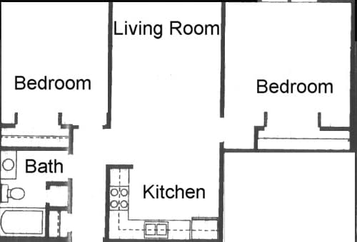 2BR/1BA - Janesville Regency House