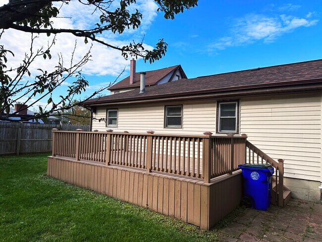 Backyard Deck w/ Back Entrance, Parking - 601 Harlem Rd