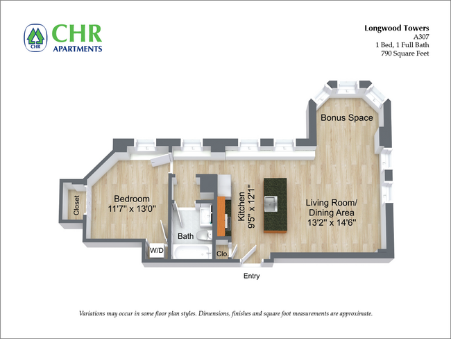 Floorplan - Longwood Towers