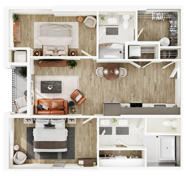 Floorplan - The Seventeen Hundred on East