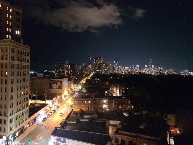 Downtown View at Night - 444 W Fullerton Pky