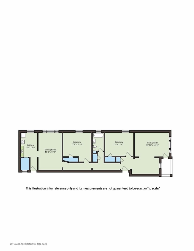 Floorplan - 4859 S. Champlain Avenue