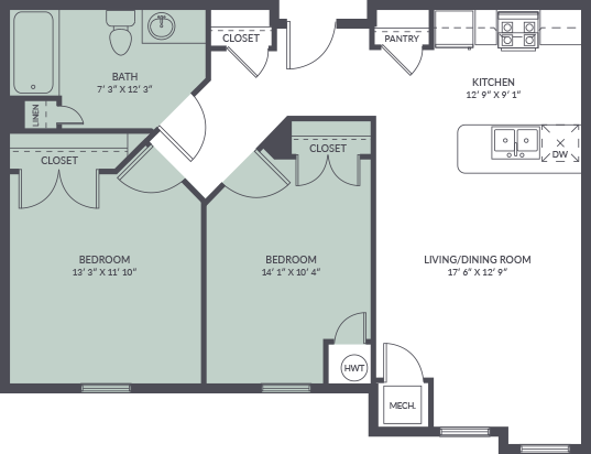 Floorplan - Cornerstone Senior Apartments