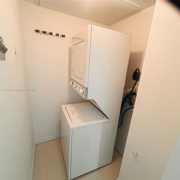 Laundry - Laundry area inside unit - 1650 Brickell Ave
