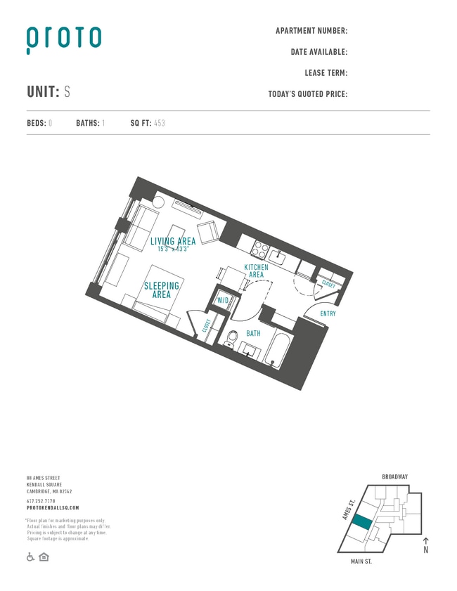 Floorplan - Proto Kendall Square