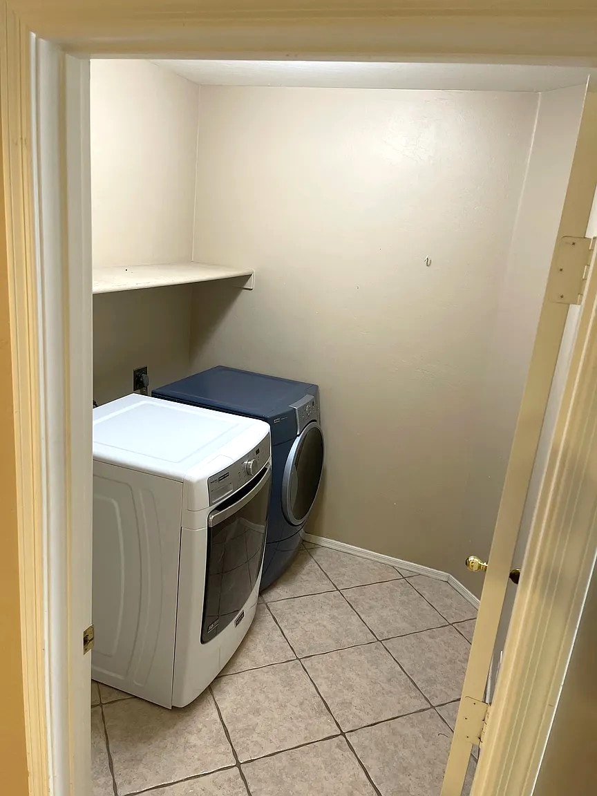 laundry room with shelf and space for storage - 10608 E Caballero St