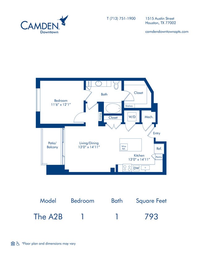 Floorplan - Camden Downtown
