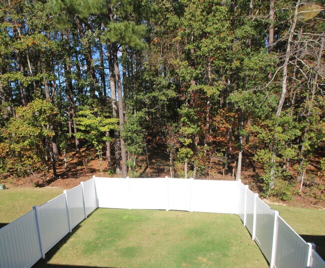 Large flat back yard has patio and is fully fenced! - 3406 Dropseed Dr