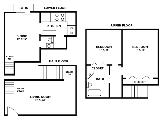 2 BR 1.5 BA Townhouse - Fondren Hill
