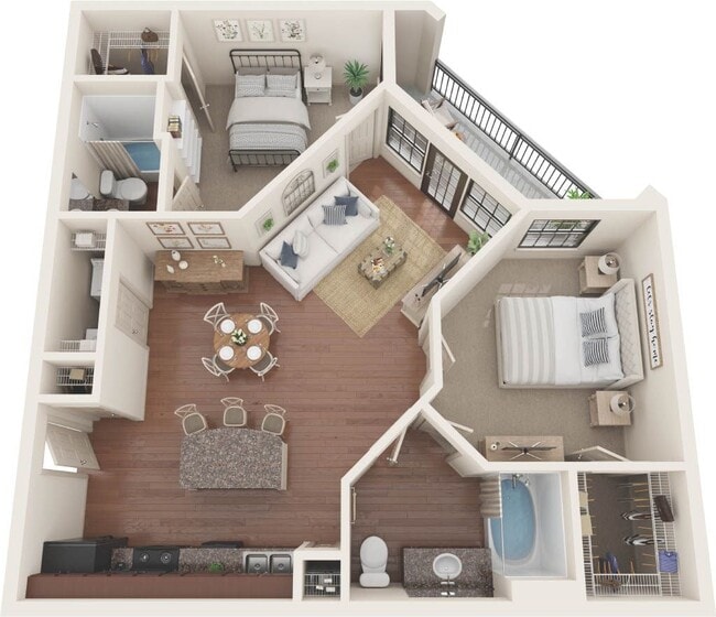 Floorplan - CREEKSIDE VUE APARTMENTS