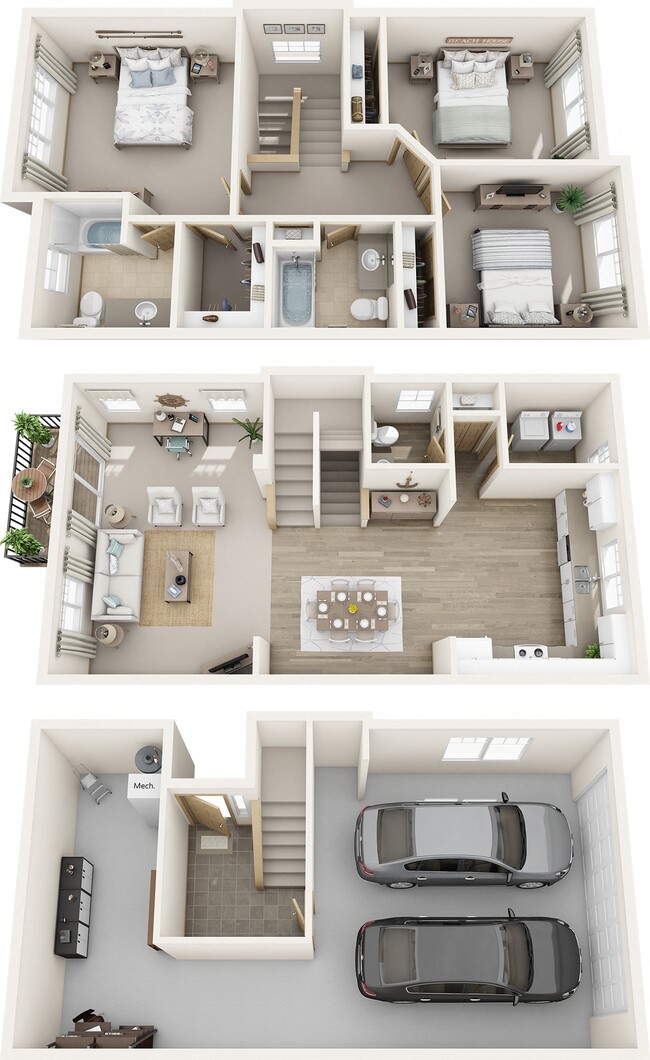Floorplan - Aster Townhomes