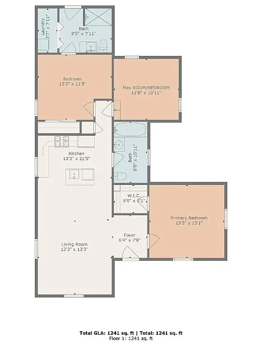 Floor Plan - 816 Woodside St
