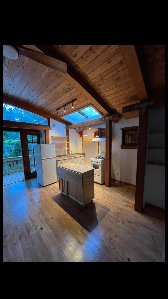 Kitchen (refrigerator and island configuration can be changed) - 1417 Old Topanga Canyon Rd