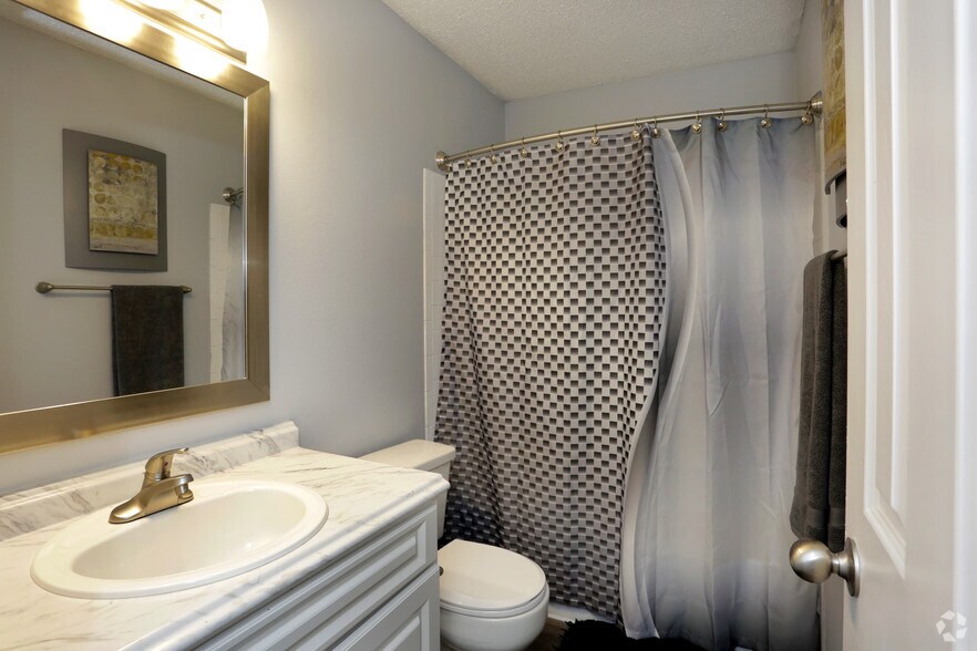 Romeo Y Julieta - 2BD/2BA - 950 SqFt (Master Bathroom) - Buena Vista Apartments – Studio, 1 & 2 Bed...