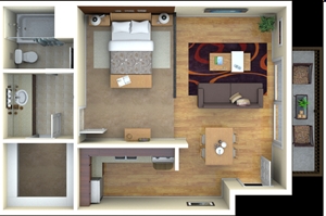 1BR/1BA - Avistele at Andalusia