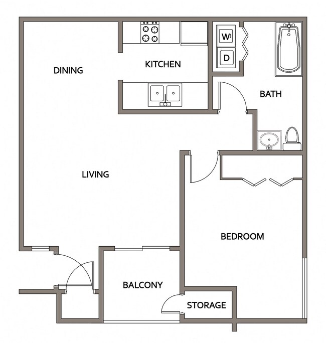 Floorplan - 544 Southern Apartments