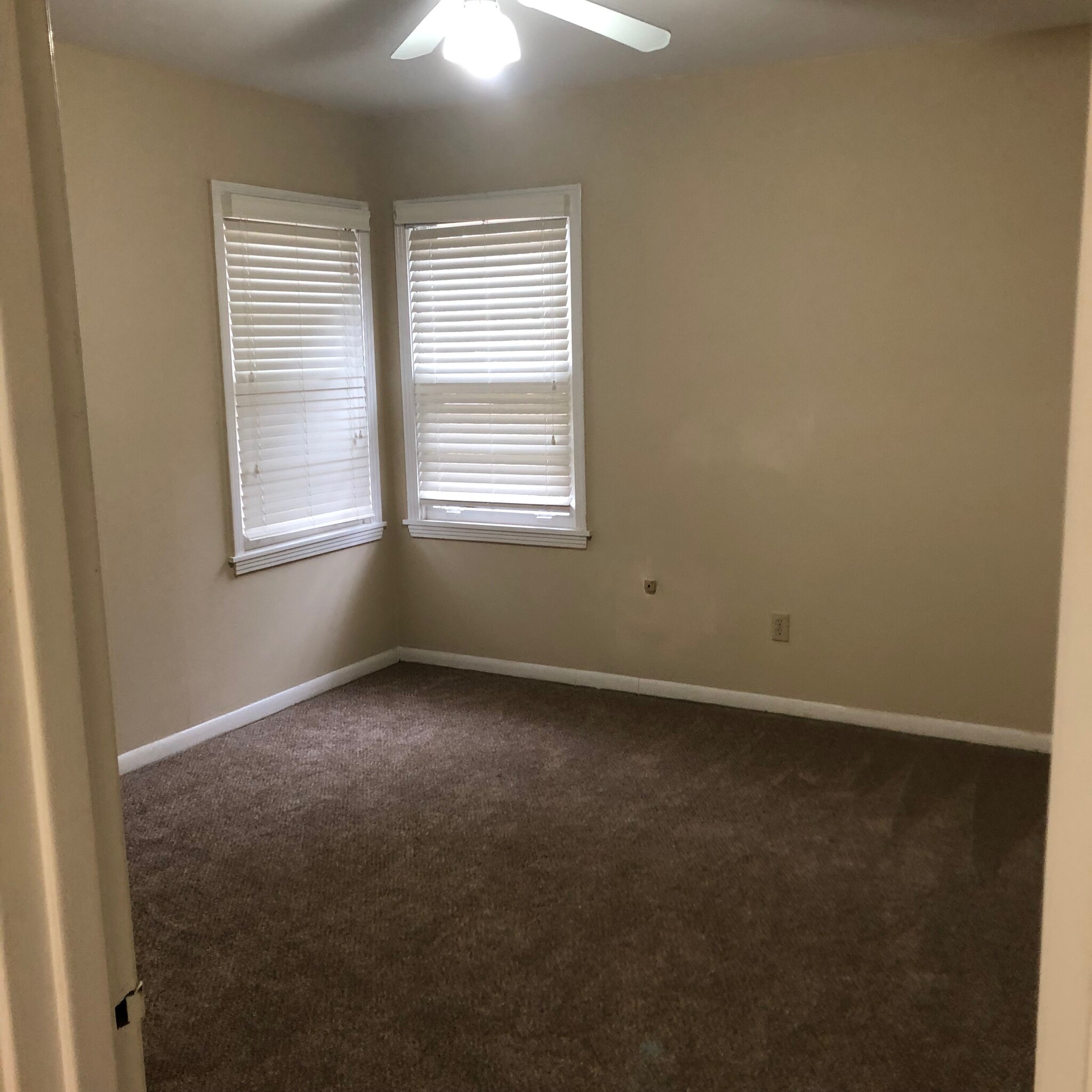 Bedroom 2, with remote control ceiling fan. - 4968 New Haven Ave