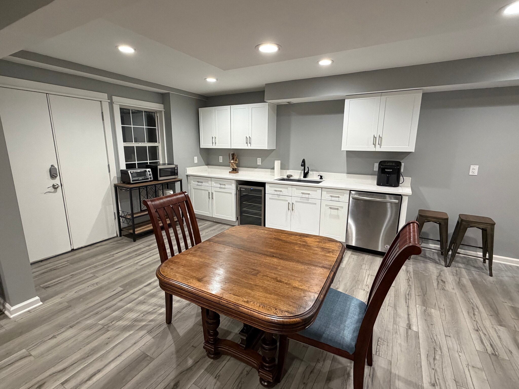 Private entry into kitchen/living room, kitchen will have large size fridge installed soon! - 220 Drumcliff Ct