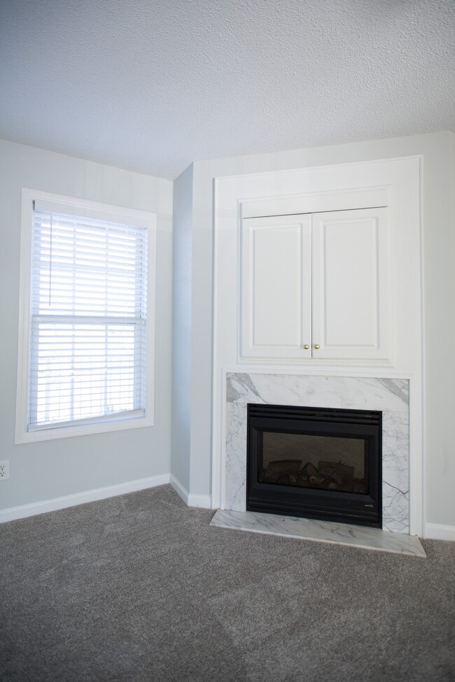 Electric fireplace and entertainment center - 5005 Hunters Trl