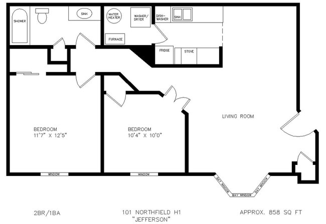Floorplan - Parkview Apartments