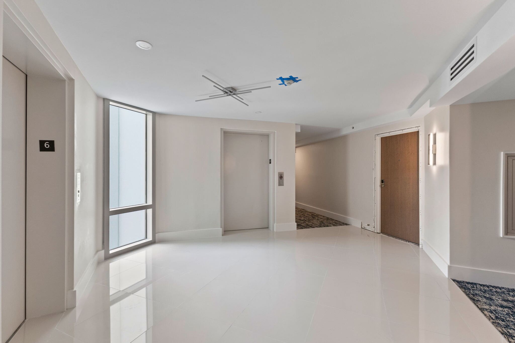 Newly upgraded building hallways - 1111 N Gulfstream Ave