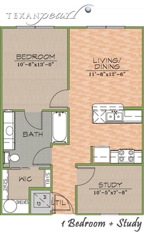 Floorplan - Texan Pearl Best Value in West Campus
