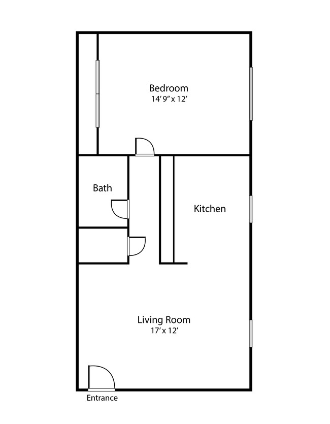 1 Bed floorplan at Magnolia's Corner - Magnolia's Corner