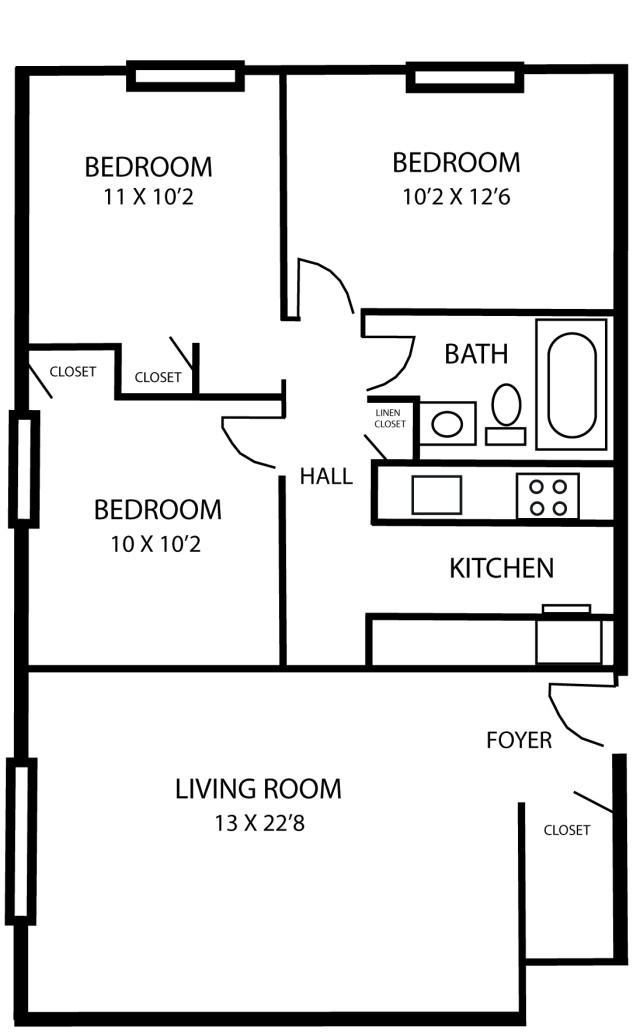 Three Bed - Woodview Terrace