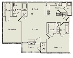 1BR/1BA - Raymond Watkin Apartments
