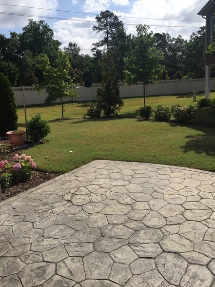 Concrete Rear Patio - 530 Methven Grove Dr