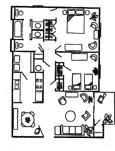 2BR/1.5BA - Continental Apartments