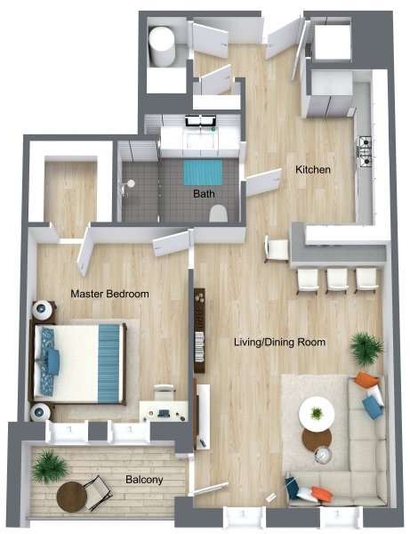 1 Bd Balcony U9 - 5055 S Dorchester Ave