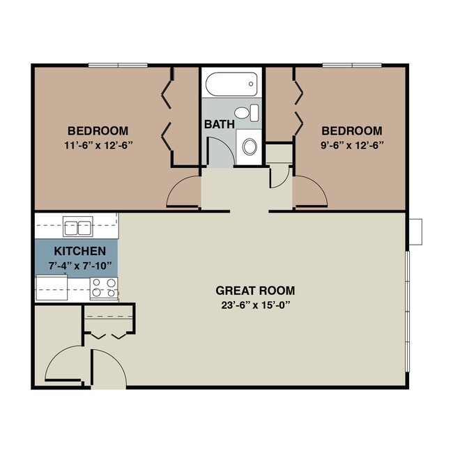 Floorplan - Birchwood East Apartments