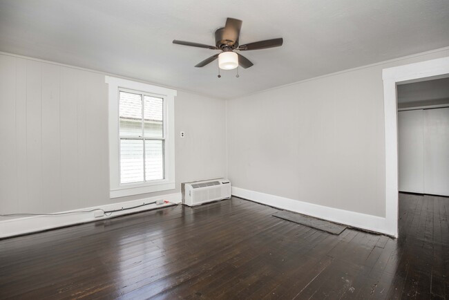 Living room with in wall AC unit - 2208 Lincoln Street