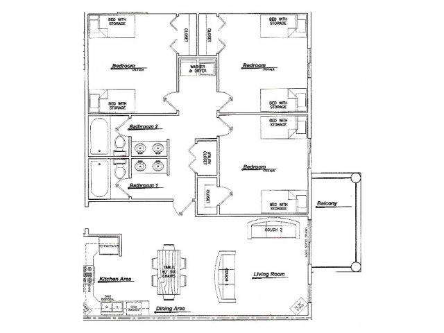 3br/2ba - Snow Garden Apartments