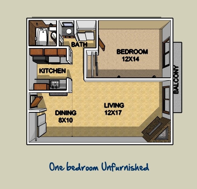 1BR/1BA - Stone Garden on Birch