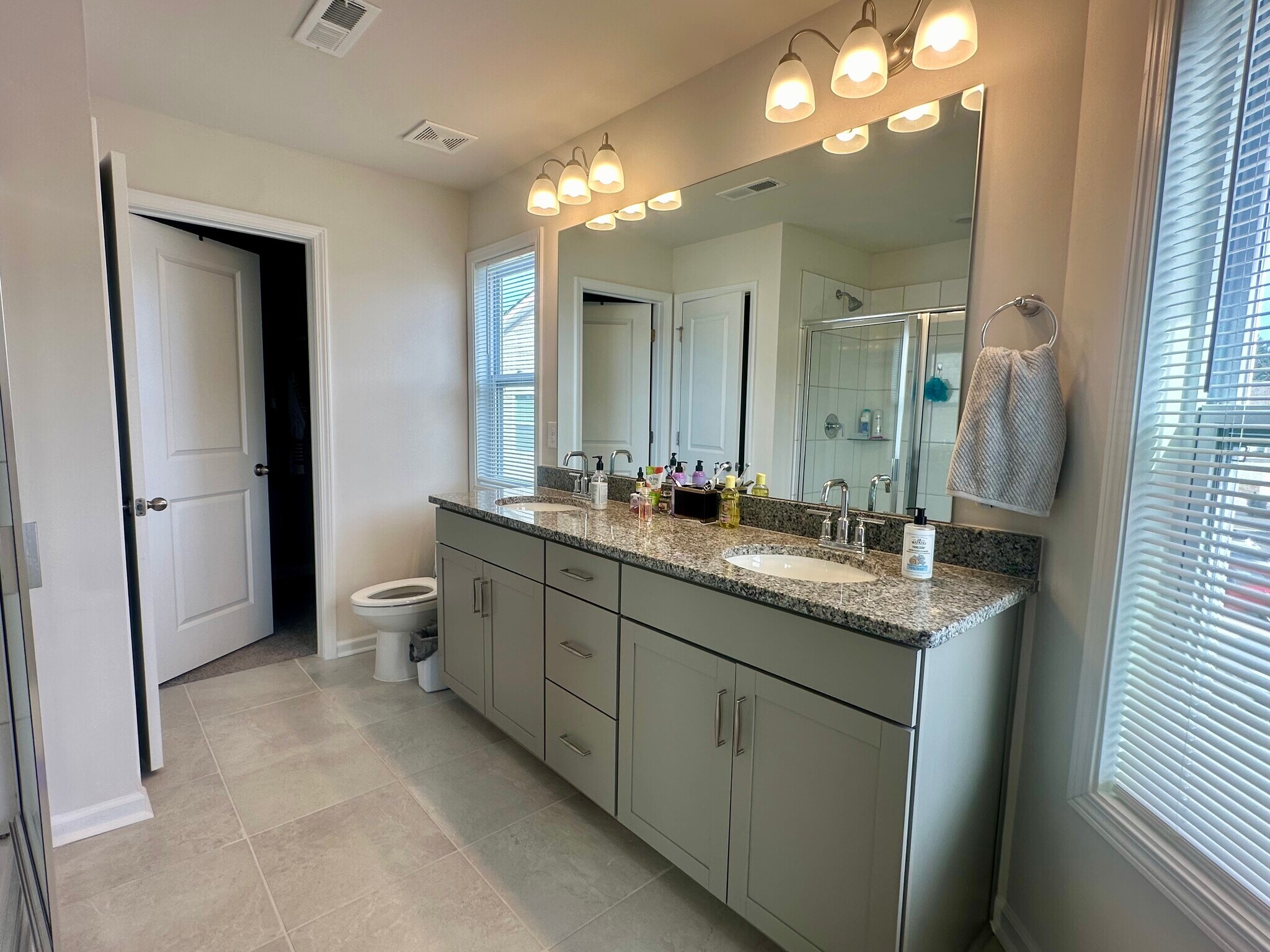 Master bathroom with walk in closet - 38 Ravens Ridge Rd