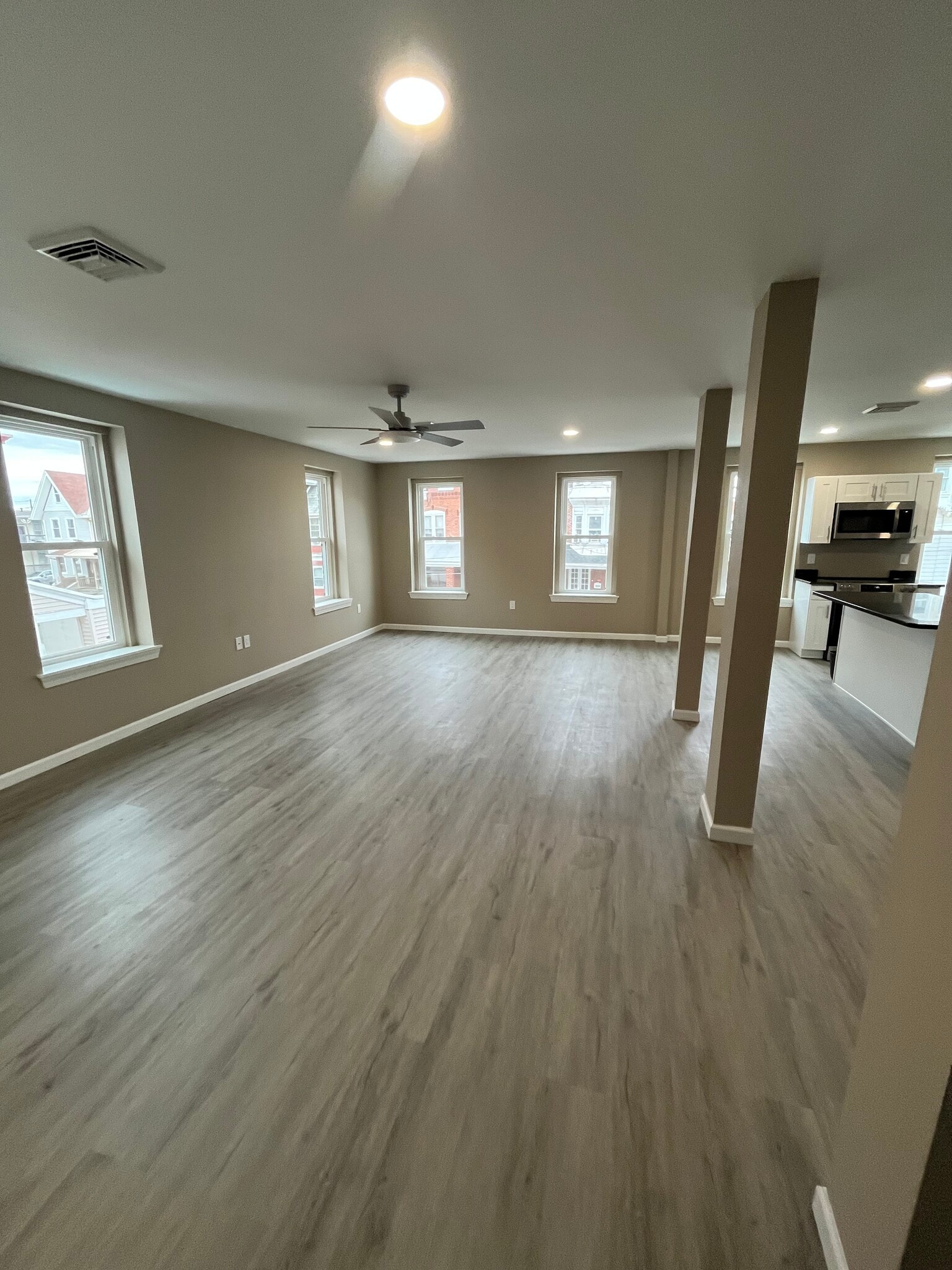 Living and dining area - 1210 W Turner St