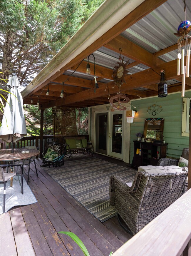 Covered back deck perfect for entertaining - 2665 Merry Rd