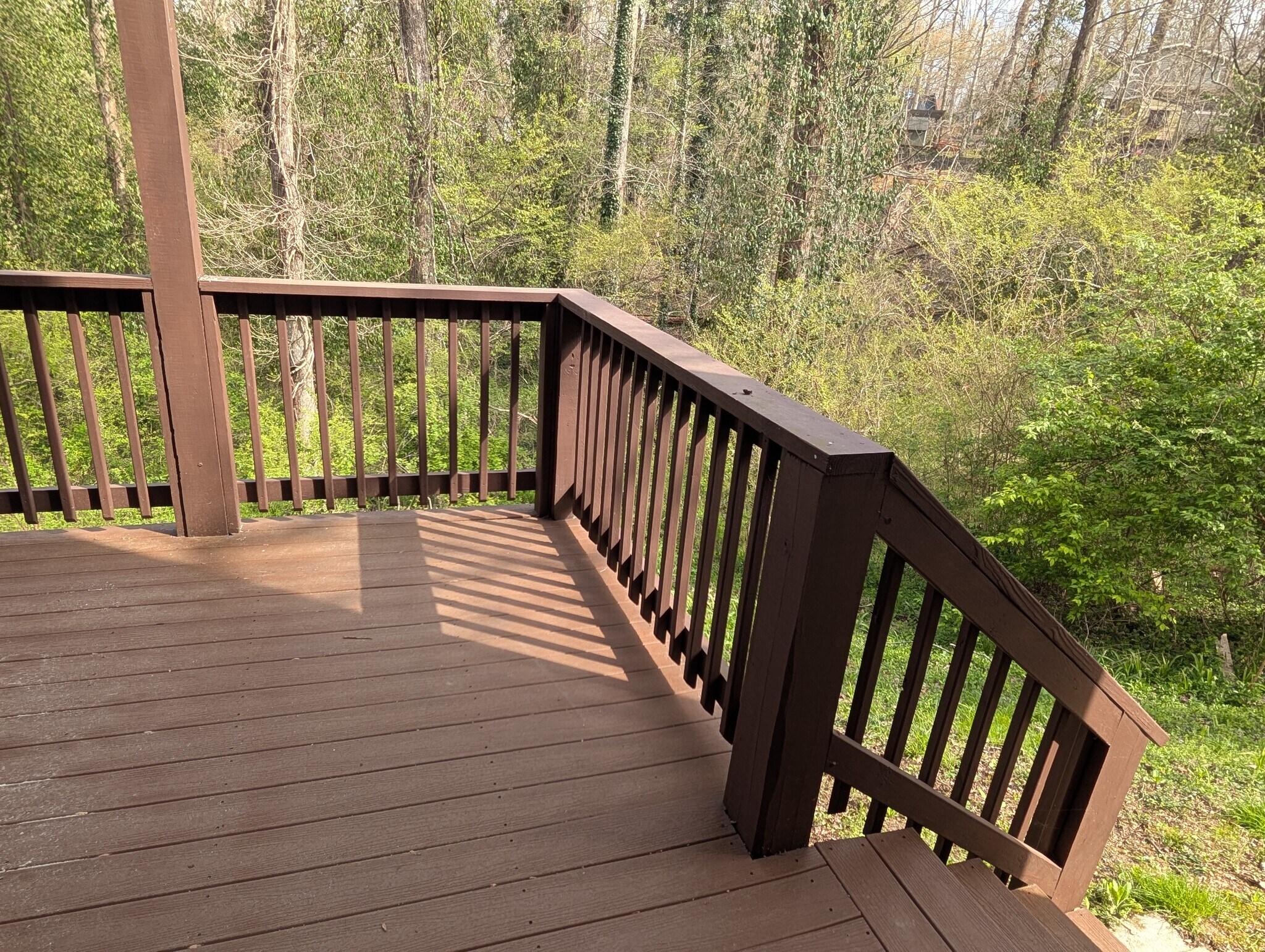 Lower level balcony with access to yard - 914 Murrell Rd