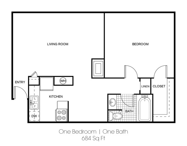 One Bedroom - Radius Apartments