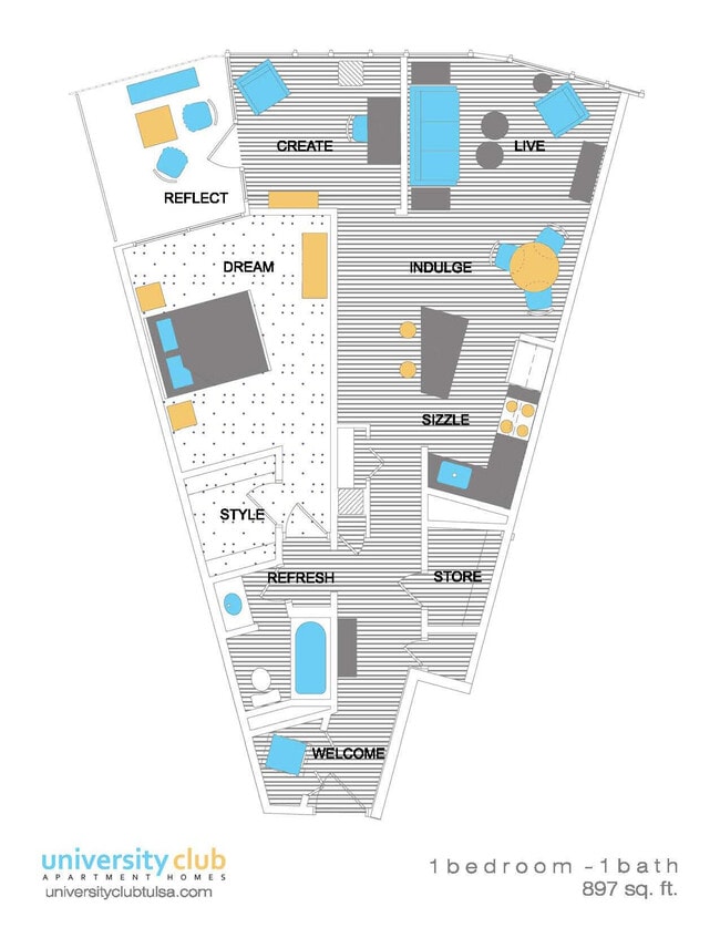 Floorplan - University Club Apartments