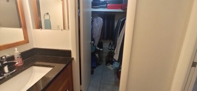 Access to walk in closet from master bathroom - 100 Roberts Ln