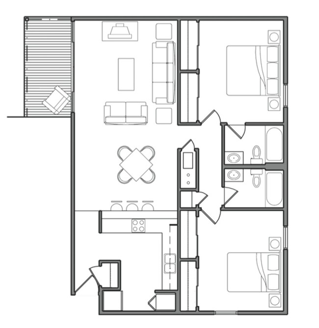 2BR/2BA - Bluffs at Devou Park