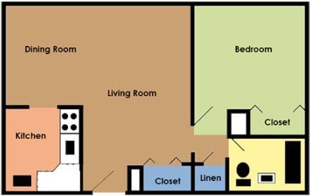 Floorplan - Executive Towers Apartments