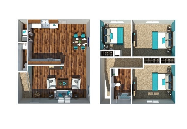 Three Bedroom One and A Half Bathroom - Veranda at the Ridge