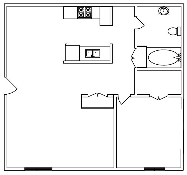 Floor-plan - Waverly Flatz