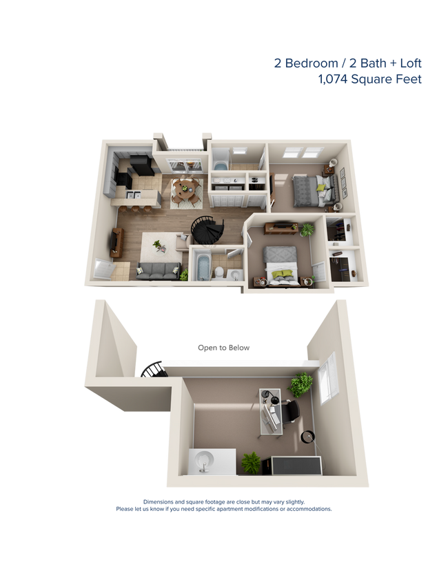 2x2 Loft Renovated - Fleetwood Apartments